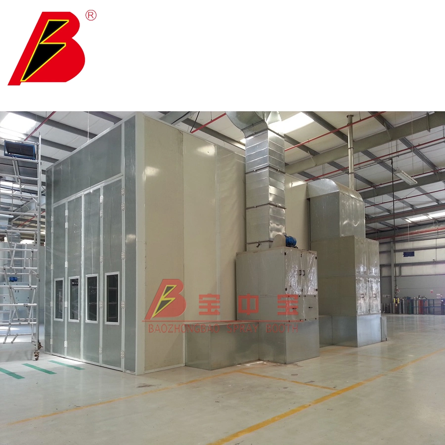 Big Truck Industrial Spray Booth 18m X 5m X 5m Auto Painting Equipment