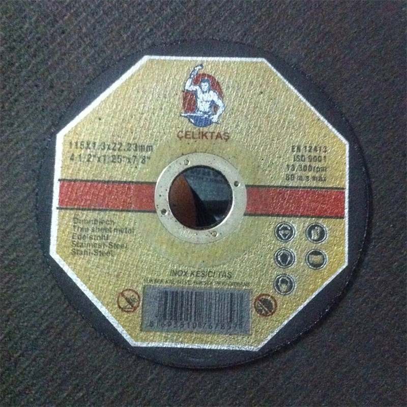 Les abrasifs disques de meulage (115*1,3*22.23mm) pour l'acier et acier inoxydable