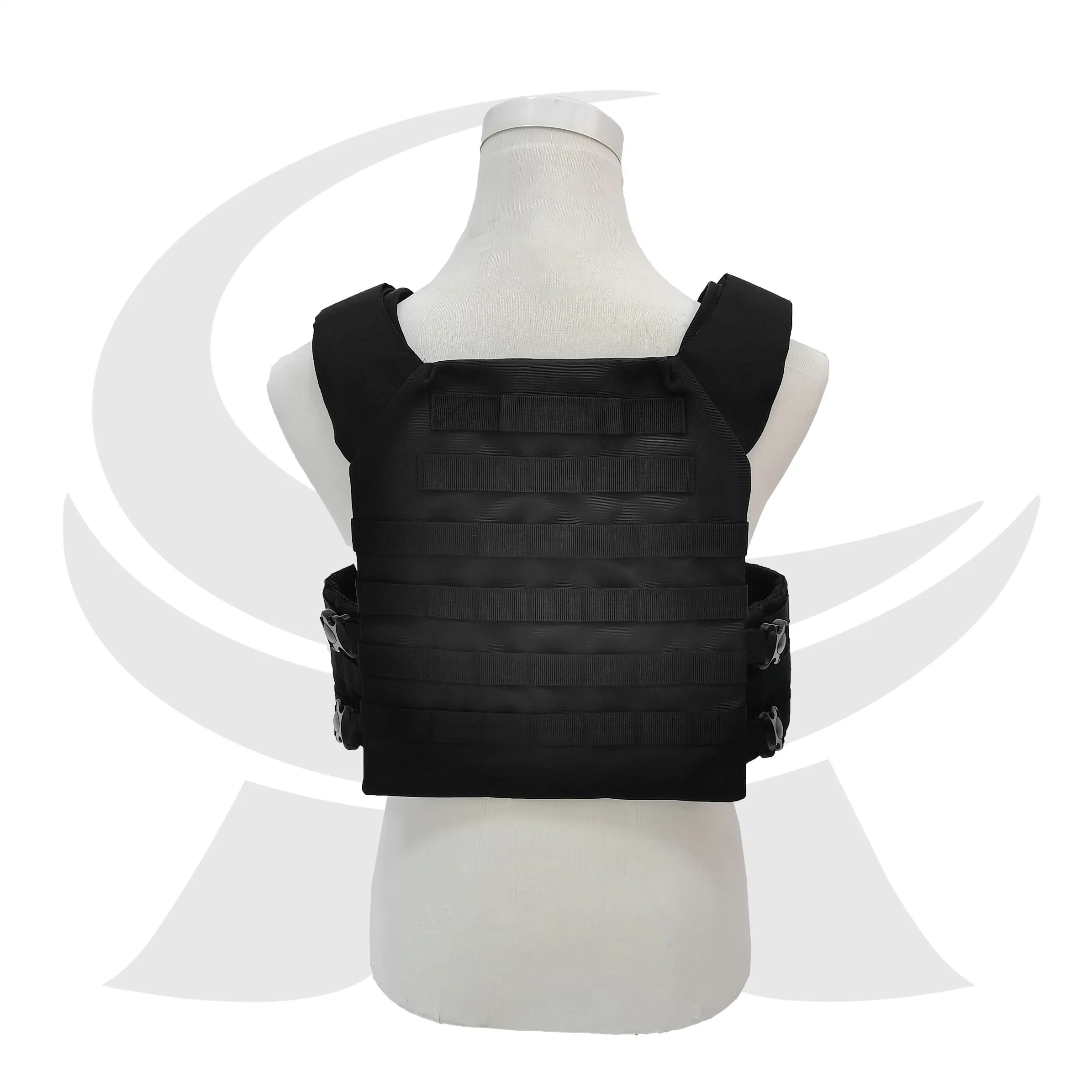 سترة واقية من الكيفلار الأسود خفيفة الوزن من طراز Kevlar مخبأة من نوع Vest العسكرية ذات مقاومة للنقطية