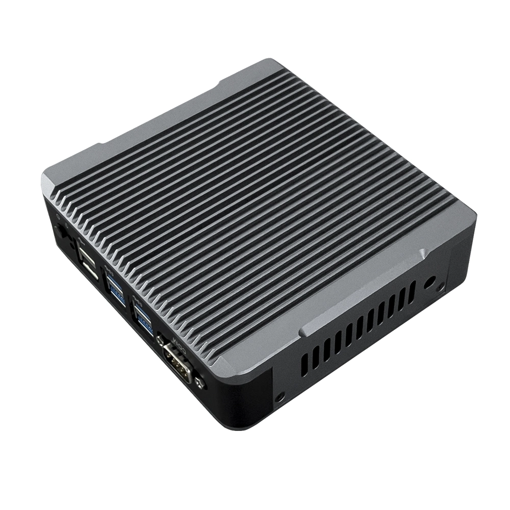 Senke 2 LAN Port RJ45 DDR4 4G SSD 128g N5100 Window 10/11 Portable X86 Industrial Fanless Mini PC 12V