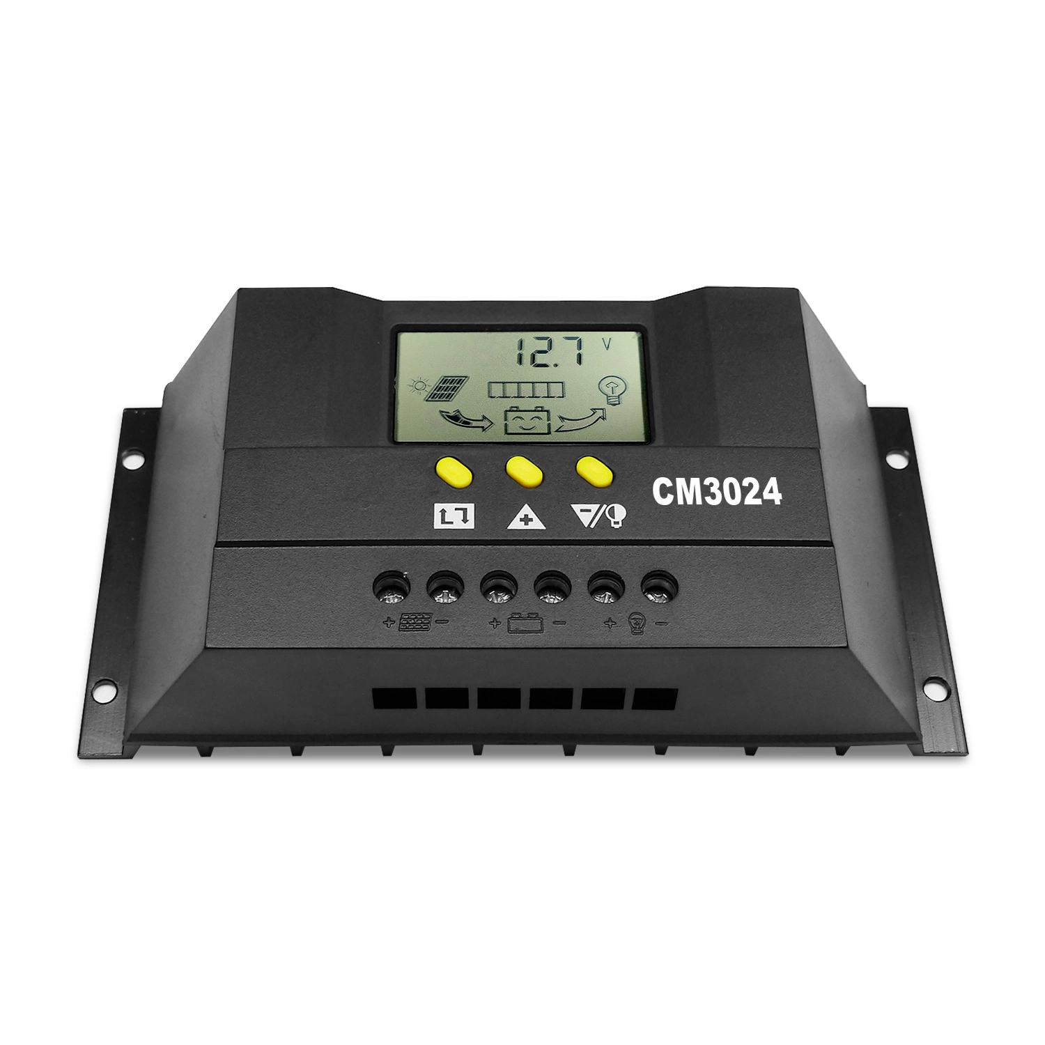 Venta caliente barato 600A PWM controlador de carga solar con luz Control de tiempo salida USB doble