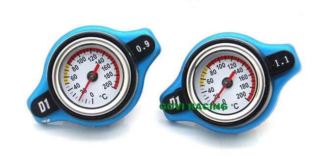 Safe Thermo Radiator Cap with Water Temp Gauge 1.1/1.3/0.9 Bar