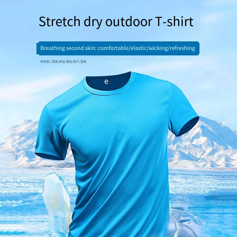 La alta calidad al por mayor baratos ropa personalizada Color sólido Dry-Fit transpirable hombres/mujeres/Ocio deportivas camiseta