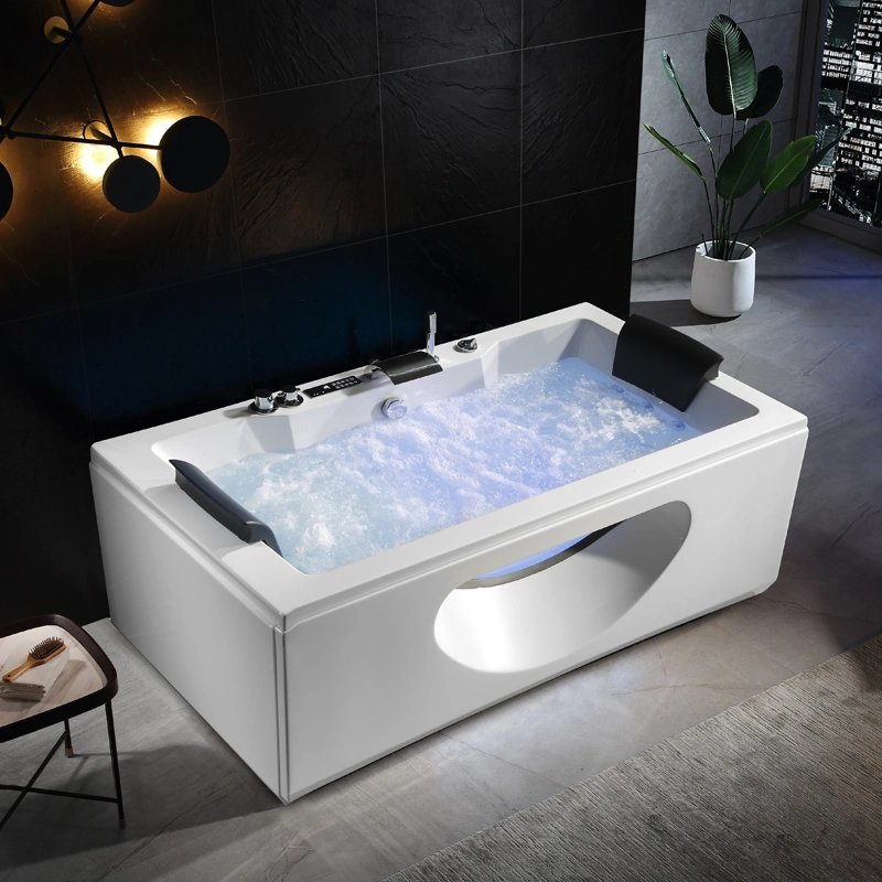 Window Whirlpool Bathtub Hot Tubs Acrylic White Black