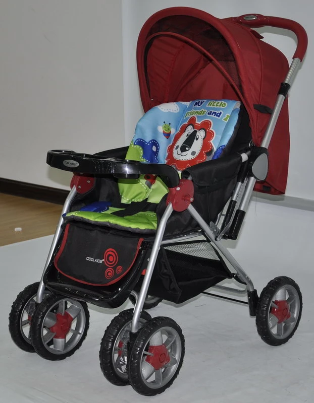 Adjustable Portable Iron Tube Best Baby Stroller with Tray