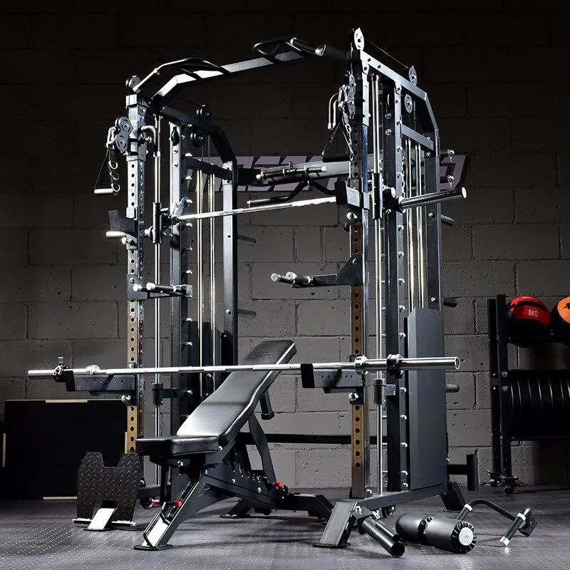 Nouveau design de gros de l'utilisation d'accueil salle de gym Multi entraîneur fonctionnel du matériel de fitness combo 3 en 1 rack puissance avec Smith Machine