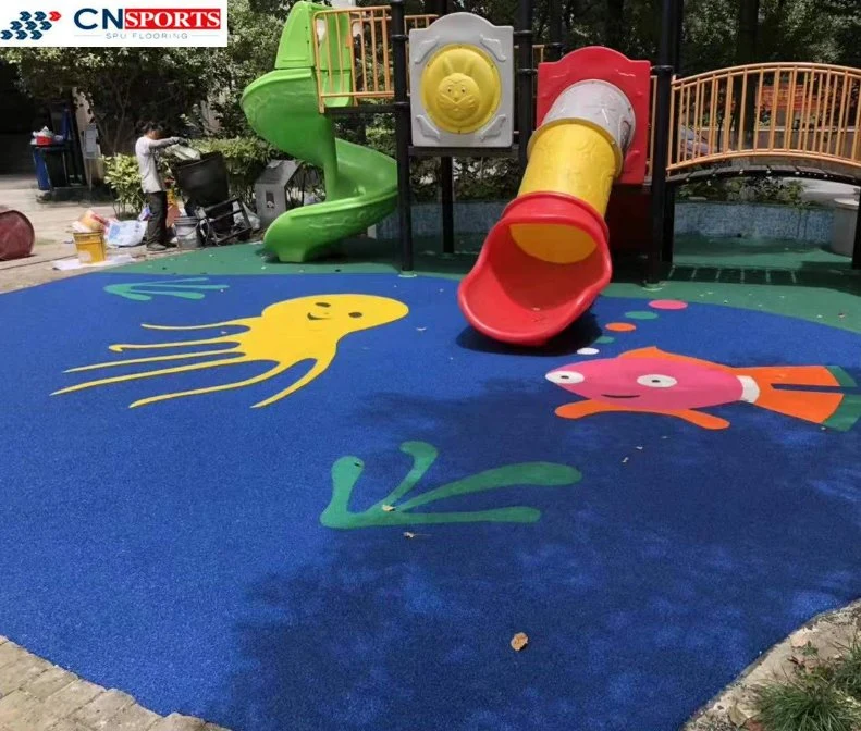 Non-Fading Wear-Resistance EPDM Granule Rubber Playground