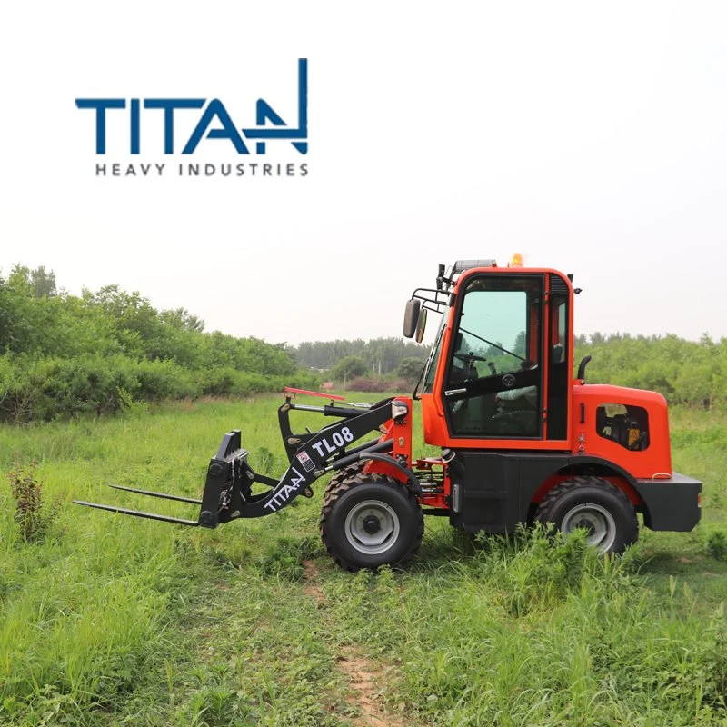 Les modèles ZL08 0,8 tonne de payer le chargeur du tracteur de jardin mini-chargeur 800kg