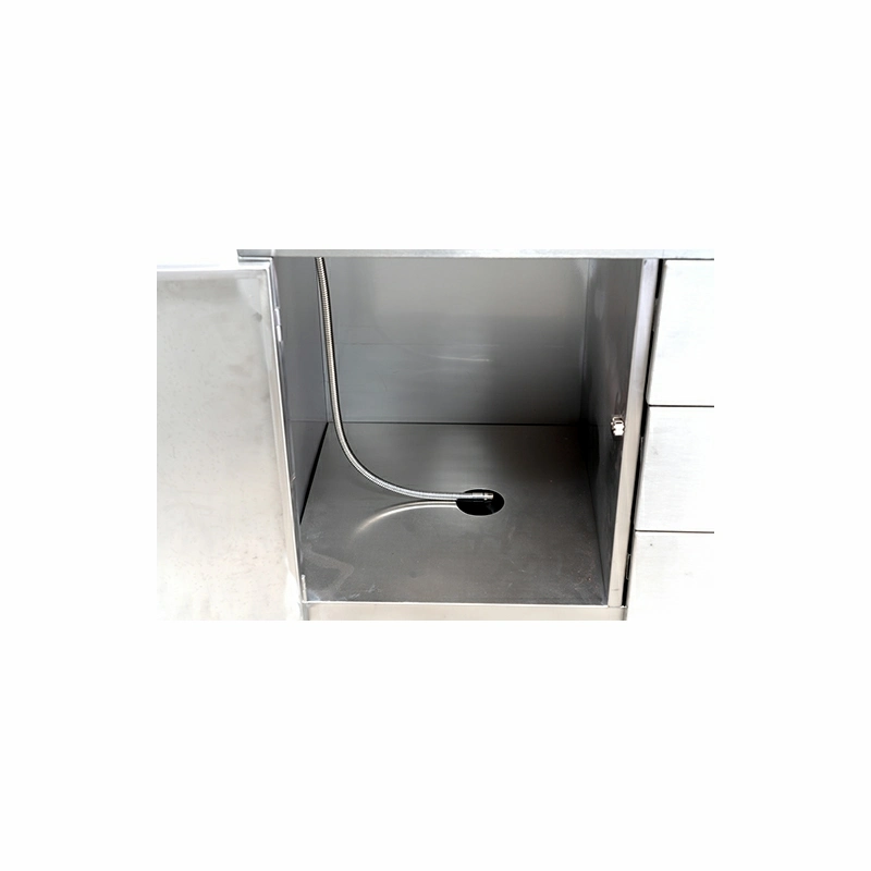 Multi-Function Stainless Steel Pet Disposal Table for Veterinary Clinics