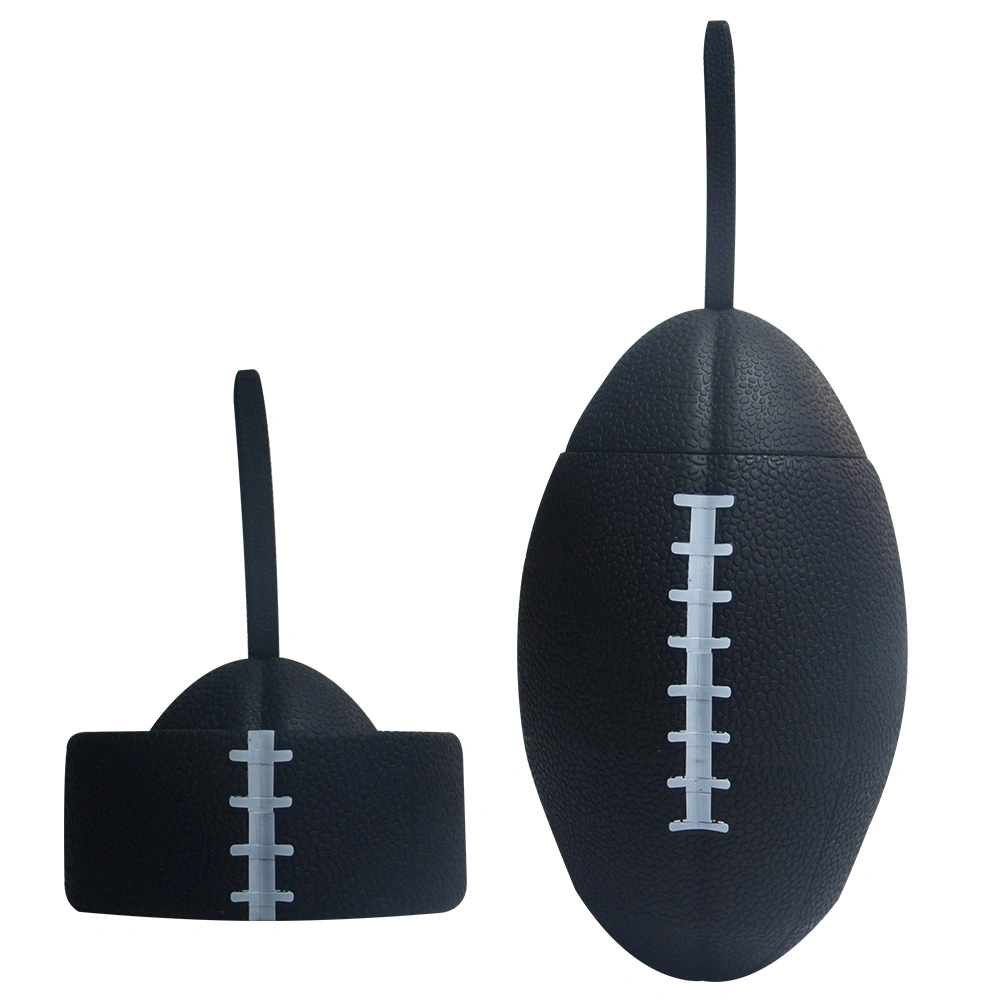 Bouteille de boisson portatif pliable ballon de rugby en silicone de sac de sport de conception de l'eau EC21095