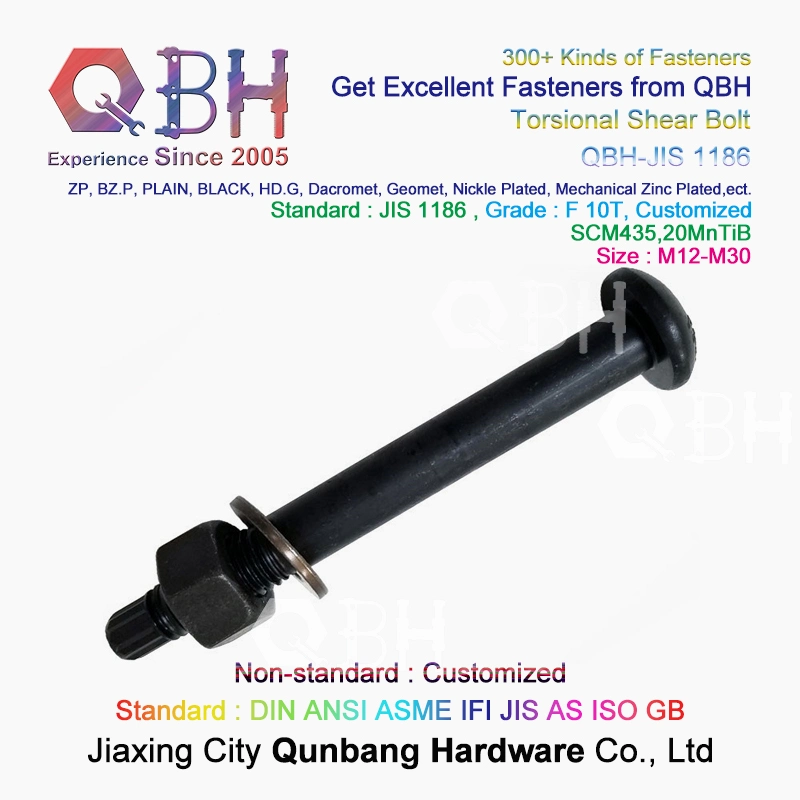 Qbh ANSI B 18.2.6 Torsional Shear Tension Control Steel Structure Prefabricated Building Materials Tc-Bolt Tc Nut Washer Bolt