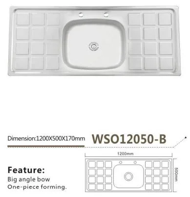 Wholesale/Supplier Bathroom Basin Stainless Cabinet with Sink Wso12050