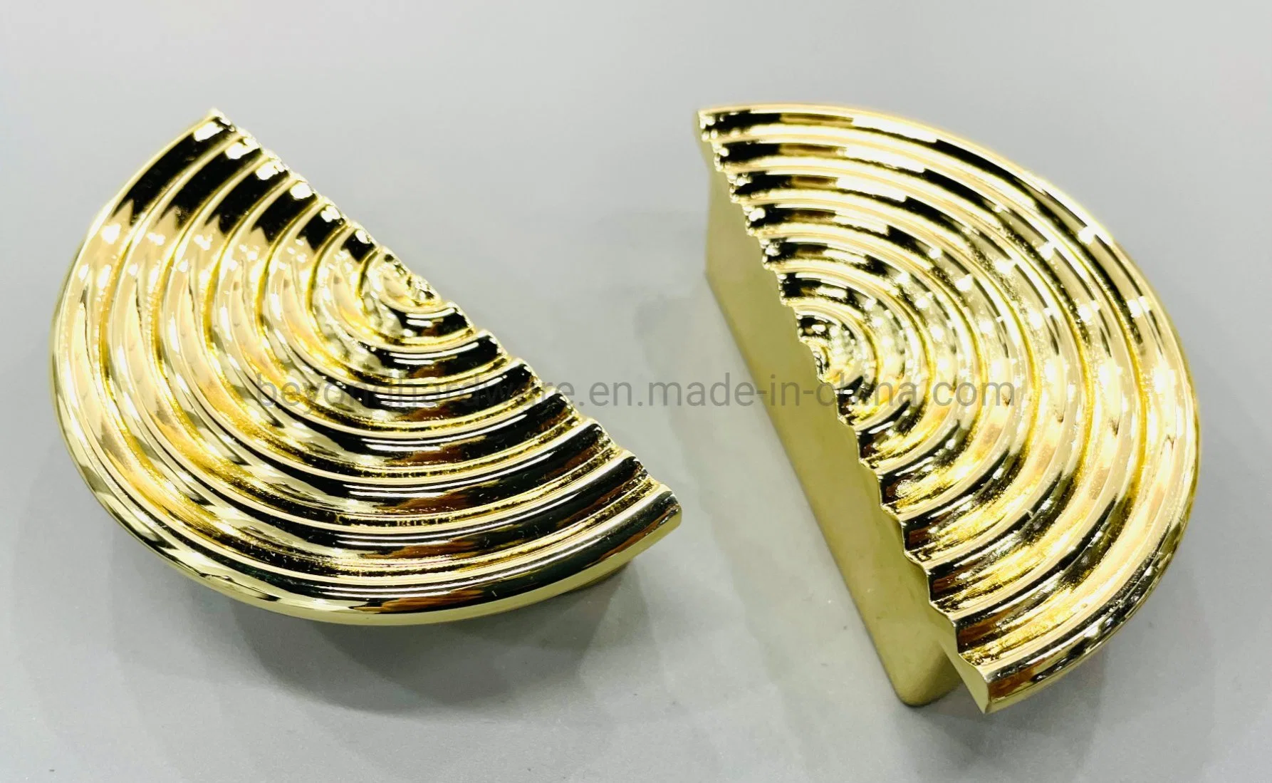Half Moon Round Aluminum Drawer Pulls Curcle Cabinet Handles Gold Other Furniture Hardware for Bathroom