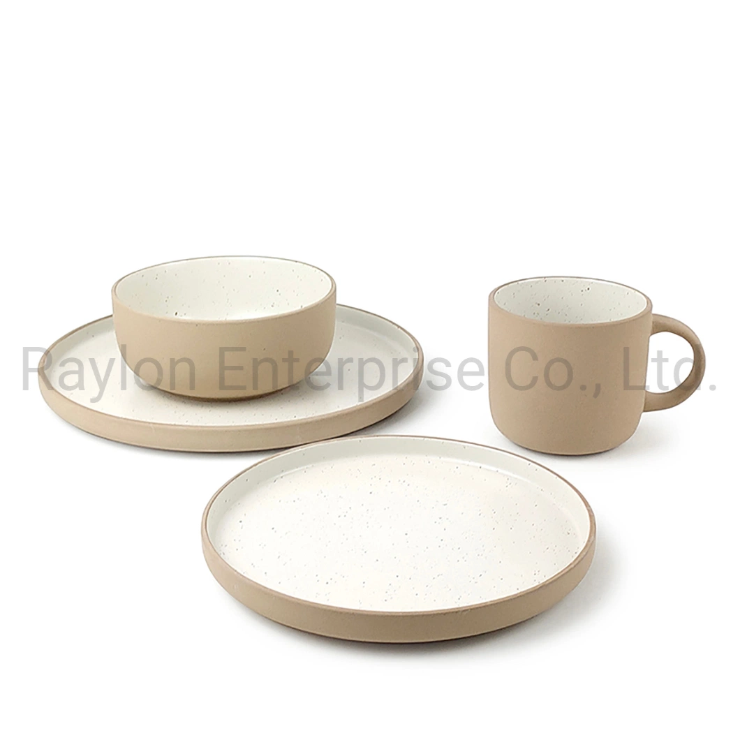 Bespoke Designs Dining Plates Ceramic Porcelain Dinner Dinnerware Set Plain Plates Sets