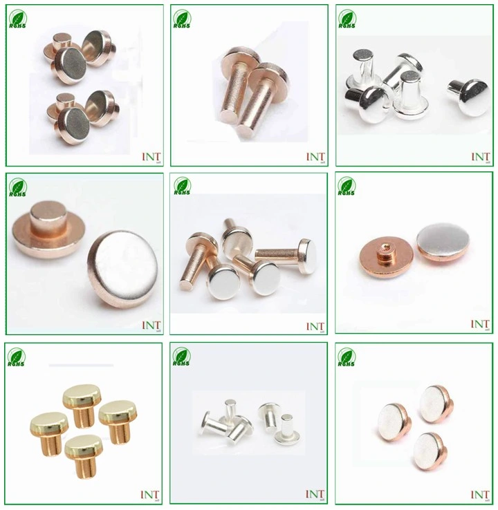 Silver Tungsten Contact Rivets for Sockets