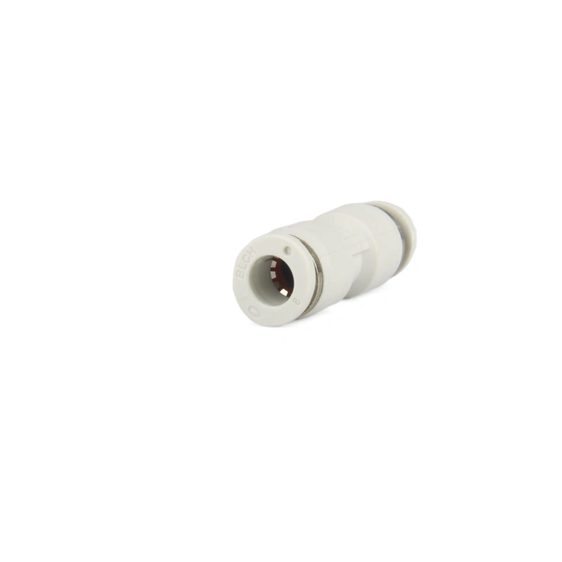 Pneumatic Push in Fitting White Plastic Fitting PU Straight Air Connector Factory