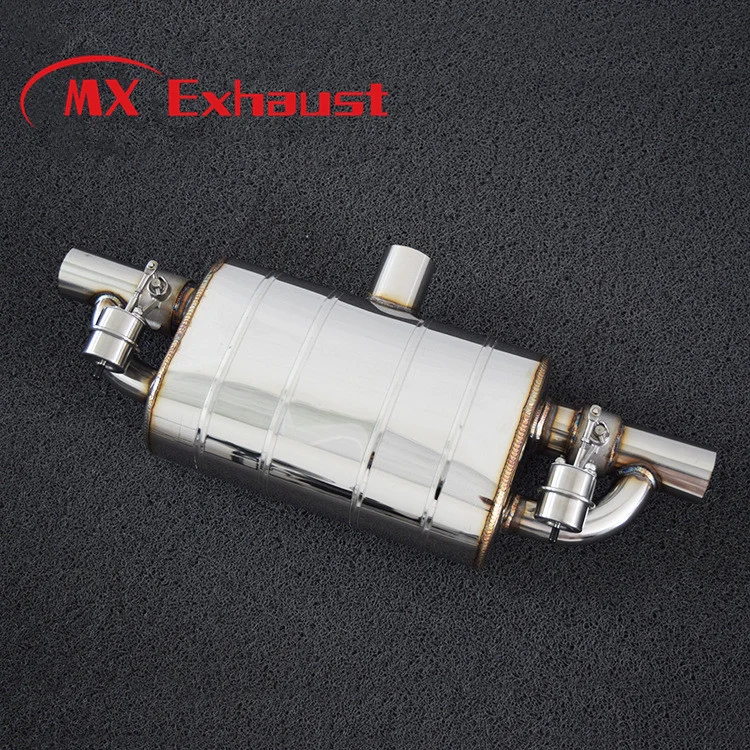 Car Universal Miirror Polished Stainless Steel Exhaust Muffler Valve One Cutout Valve Remote Control Variable Silencer