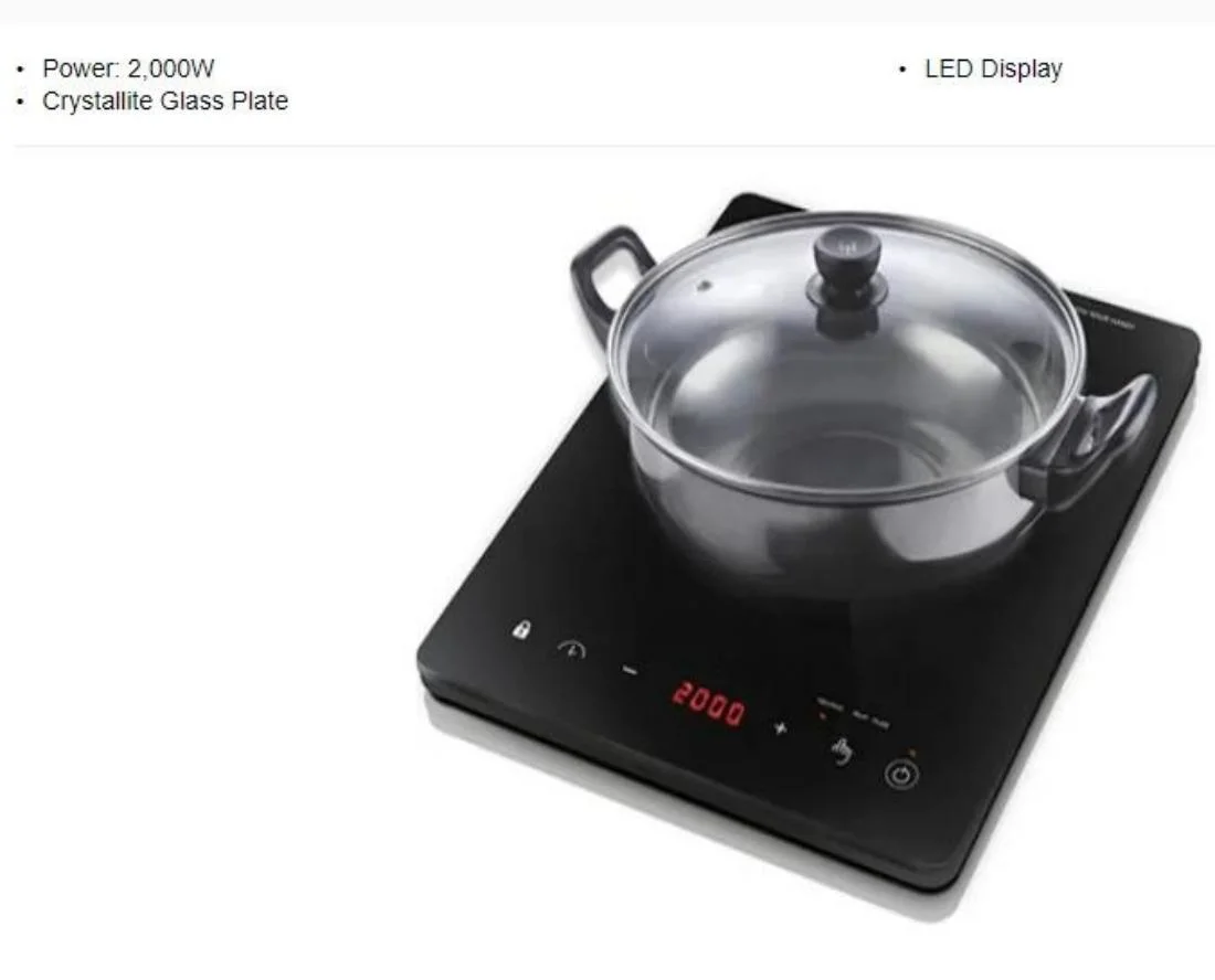 Advanced 2000W Large Heating Coil Precise Control Power Home Smart Induction Cooker