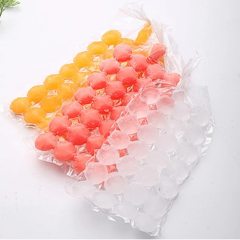 Personalized Bag for Ice Cube Disposable Plastic Ice Cube Packaging Bags for Making Ice Cubes