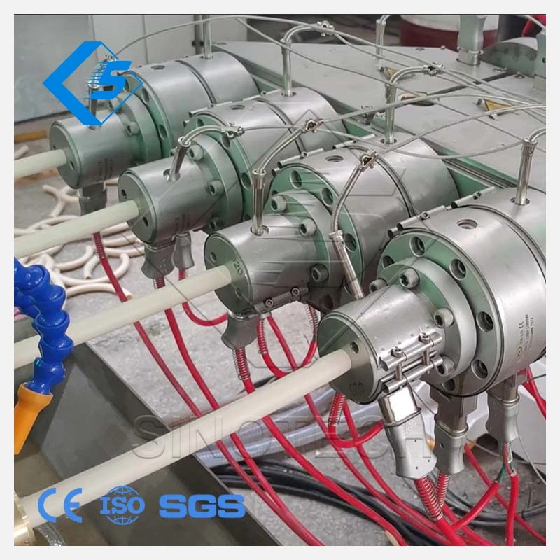 China Large Small Diameter Gray /White Plastic Drainage Pipe Water Supply PVC/UPVC Pipe Four Die Head PVC Pipe Extruder