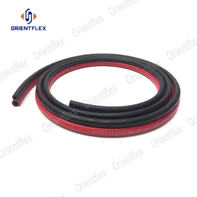 50 FT Oxygen Acetylene Grade T Rubber Twin Welding Hose