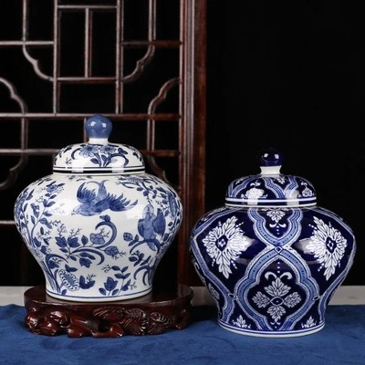 Comercio al por mayor antigua cerámica Jingdezhen simple moda modernos jarrones decorativos