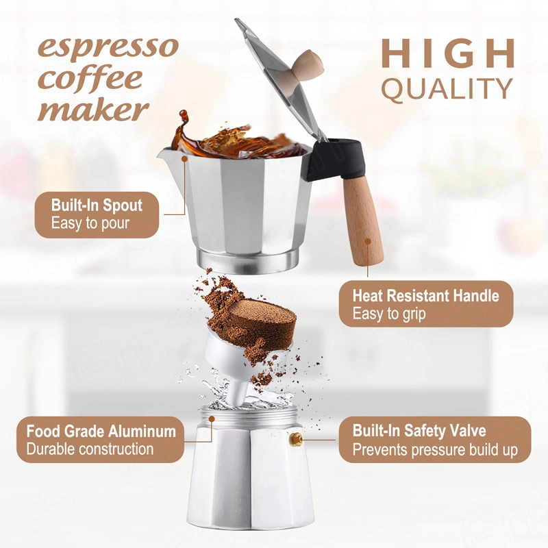 Yireen Moka Pot 300ml Premium Style Kitchen Appliances