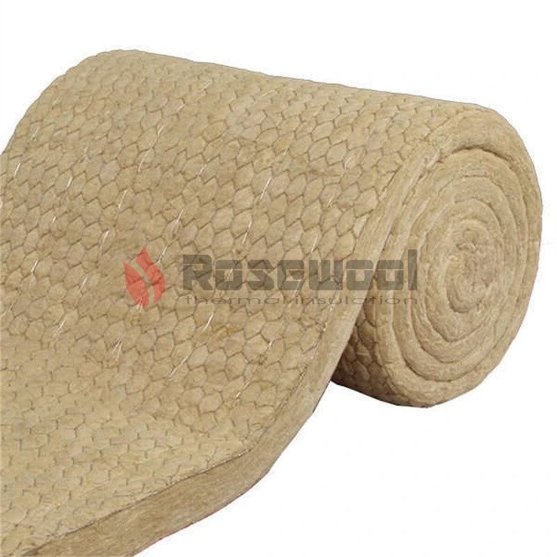 Rosewool изоляции зданий материалов рок шерсти одеяло для высокой температуры трубопровода