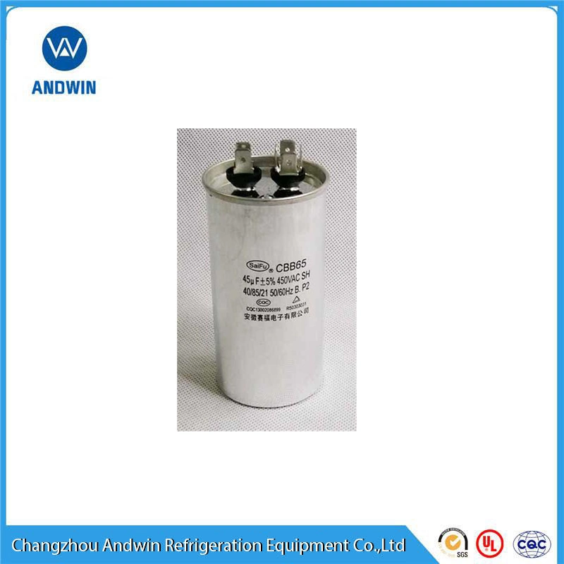 Cbb65 450V Series de aluminio Motor Capacitormotor ejecutando condensador