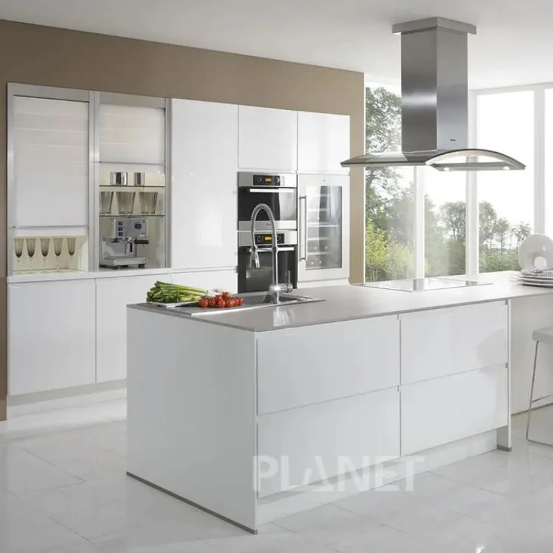 Sell Like Hot Cakes Finished Prefabricated Modular Solid Wood Kitchen Cabinets