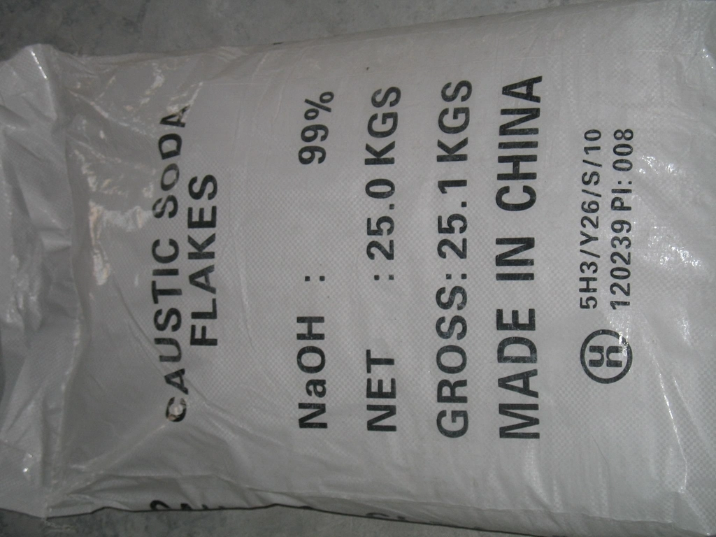 Pharmaceutical Grade Sodium Hydroxide Caustic Soda Flakes 99%/CAS: 1310-73-2