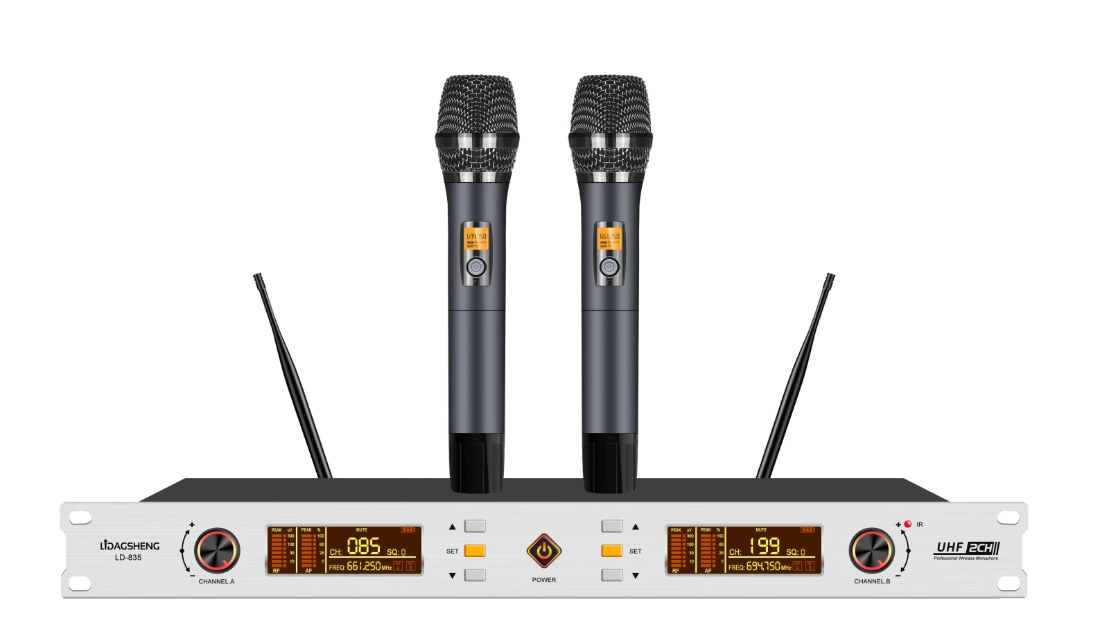 Temeisheng Ld-835 2 in 1 UHF Wireless Microphone