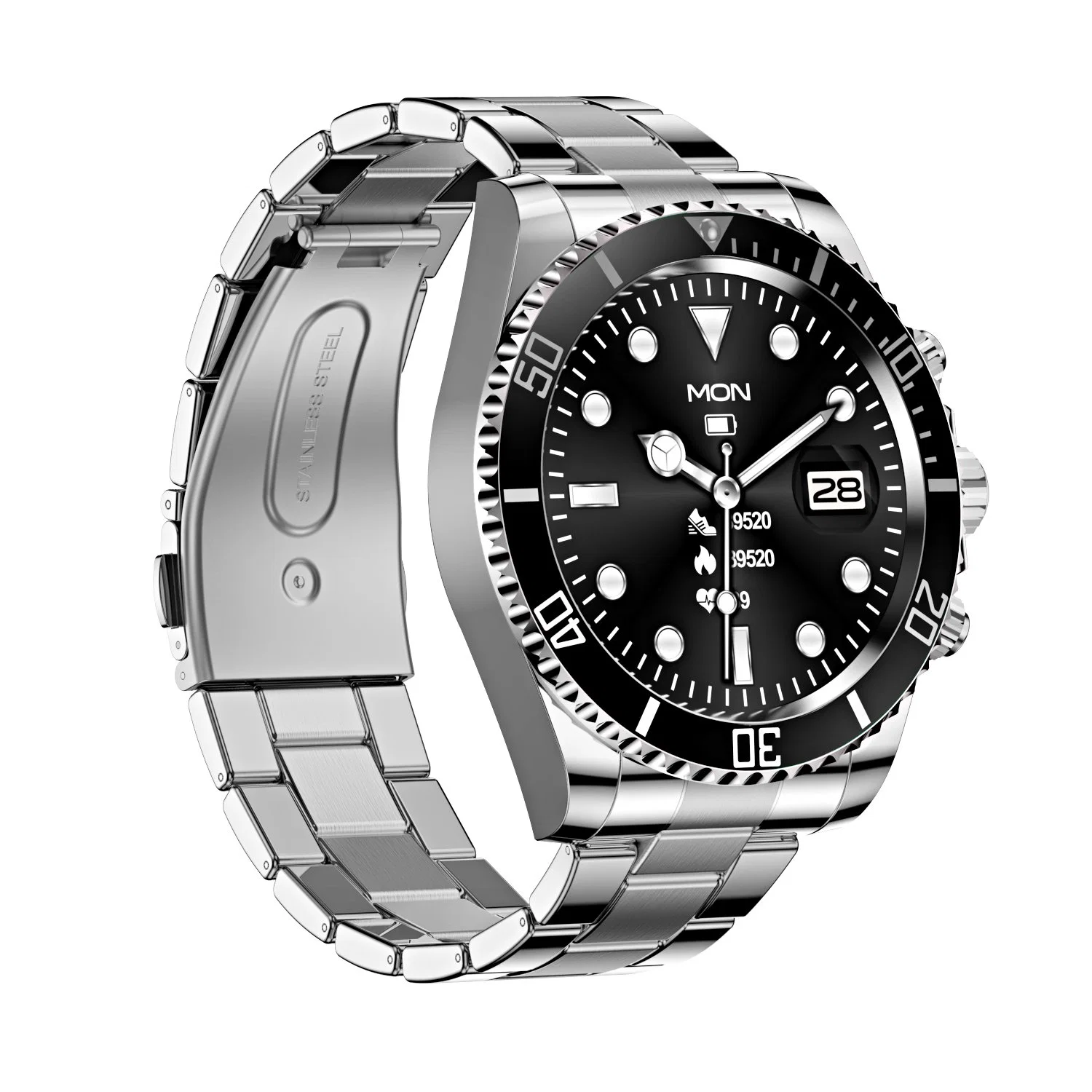 Nouvelles montres similaires à Submariner Black Dial acier inoxydable Watch Montre automatique pour homme pour Aw12