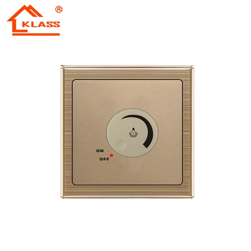 Modern 3 Gang 1way Wall Mounted Stainless Steel Panel Brass Copper Light Switches