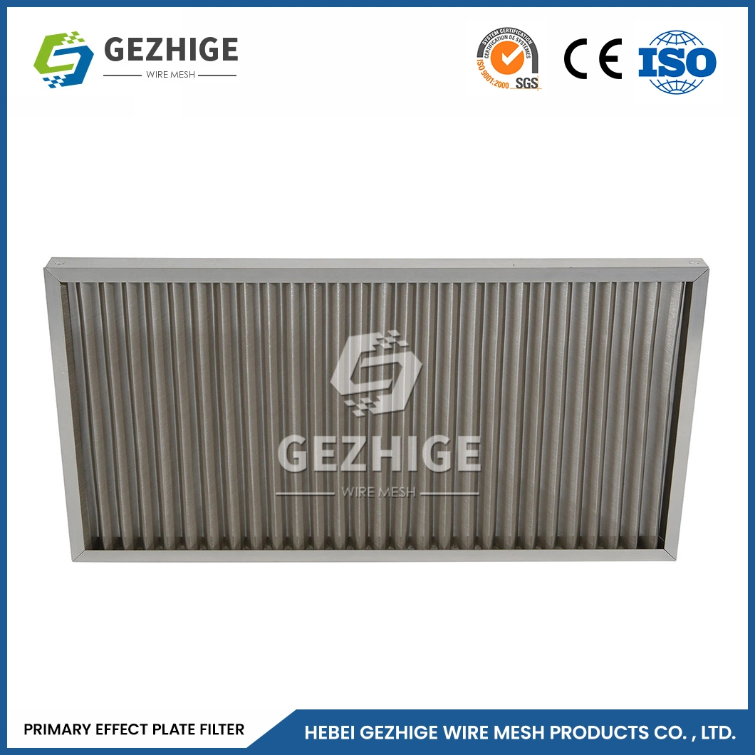 Gezhige armazón de aluminio plegable de metal personalizados fabricantes de filtro Filtro Pre-Primary China económica y práctica Filtro purificador de aire