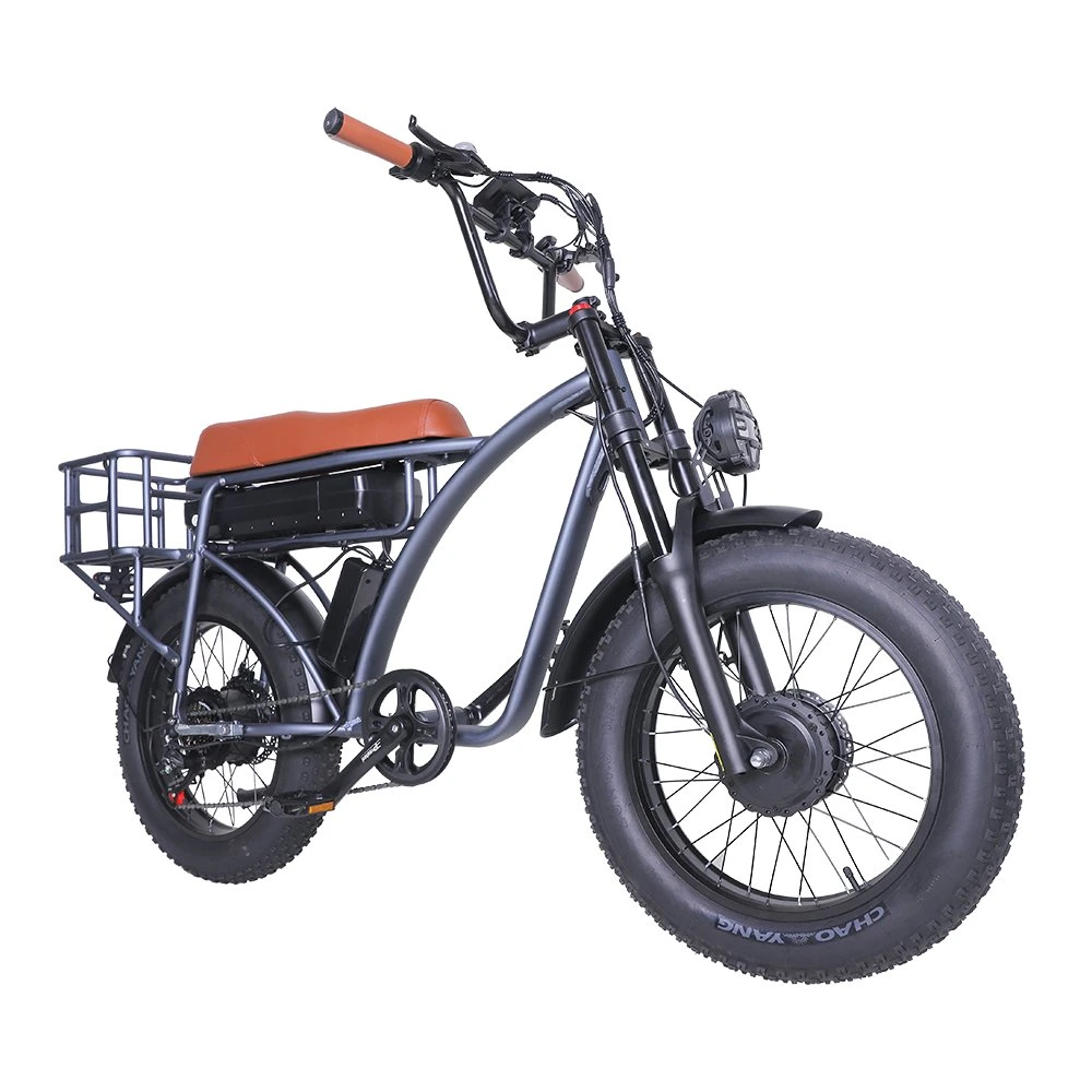 Ebike Fat Tire Bike 2000W 48V 7-Speed 28mph Brushless Motor Electric Bicycle