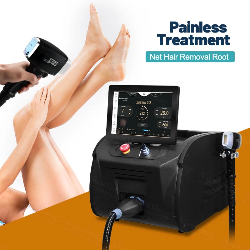 1200W Hair Removal System 808nm Diode Laser TUV Medical CE Approved Ice Speed Ice Cooling 755nm 808nm 1064nm Diode Laser