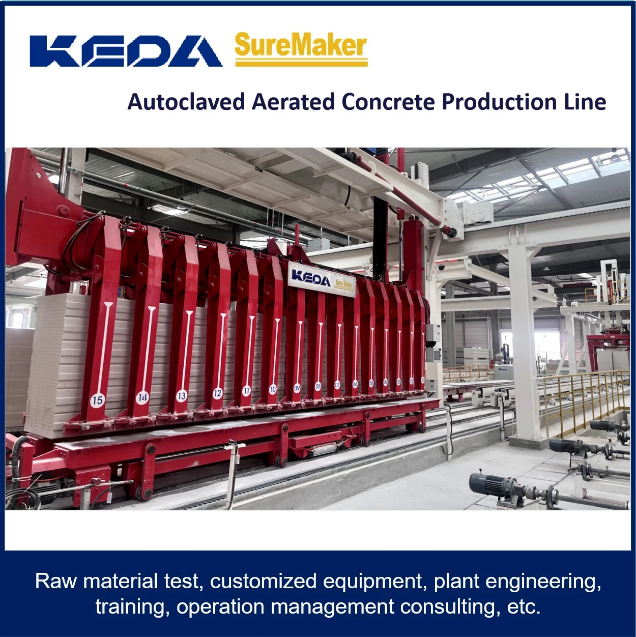 Keda Concrete Block Machine/ AAC Panel Making Line/ AAC Equipments