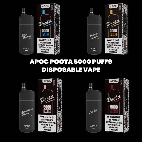 يمكن لبركان زيبود الخاص ذو الملصق الخاص، فيبوكوبي كويت، الذبابة أن تبتكر Jodk vaporizer Vapehome Apoc Poota 5000 Vape Disposable/Chargeable