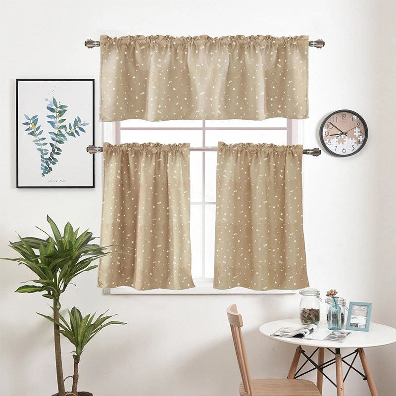 American Pastoral Style Polyester Fiber Lace Curtain Fabric