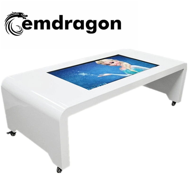 Android LCD Advertising Screen 43 Inch Multi Points Touch Table 4G WiFi Hotspot Modem Advertising Display Player Digital Signage