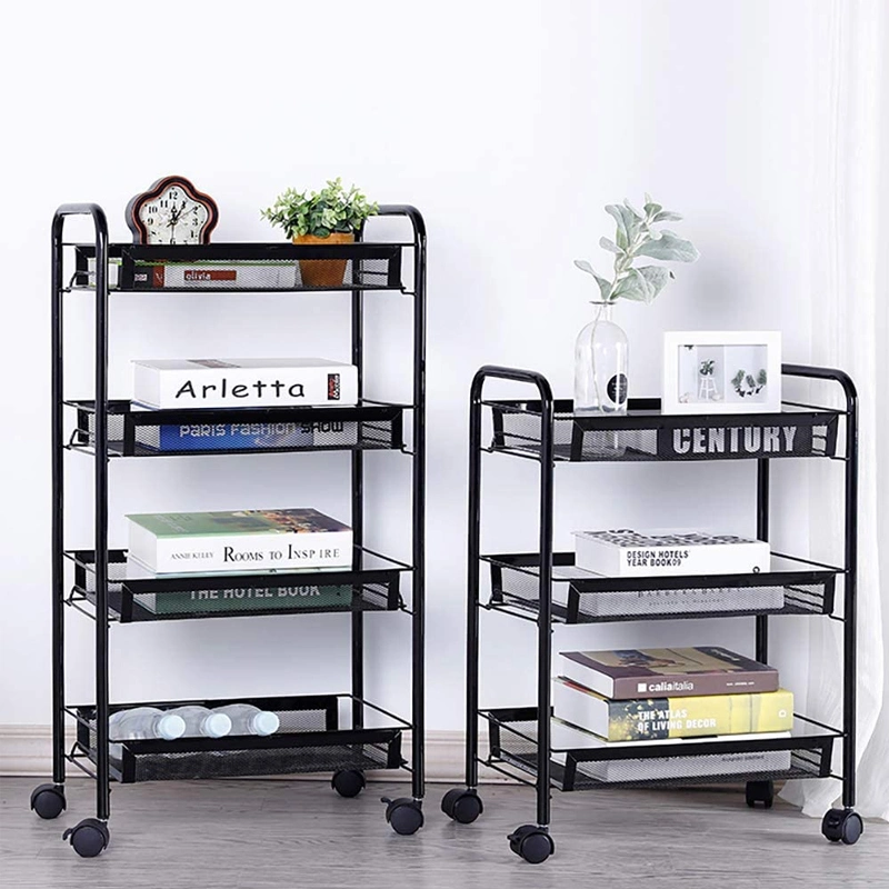 Factory Supply 3 Tier Platform Wire Shelf Attractive Price Wire Shelf Rack Sliding Shelves Trolley Cart