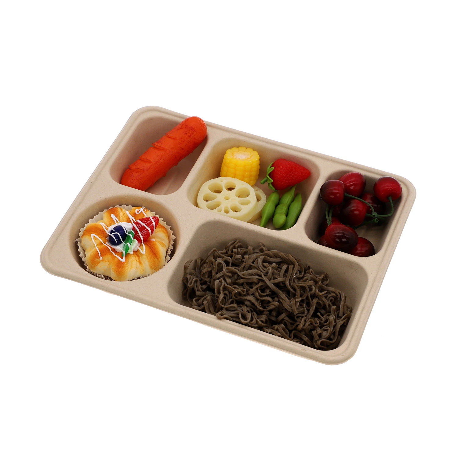 Envase de alimentos de bagazo biodegradable Takeaway Green Packaging Food Box