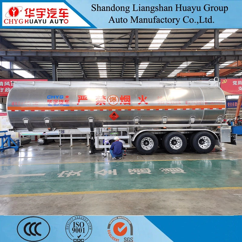 3Axle Single compartiments 42.5 m3 Diesel Fuel Oil Aluminum Alloy Camion-citerne semi-remorque remorque