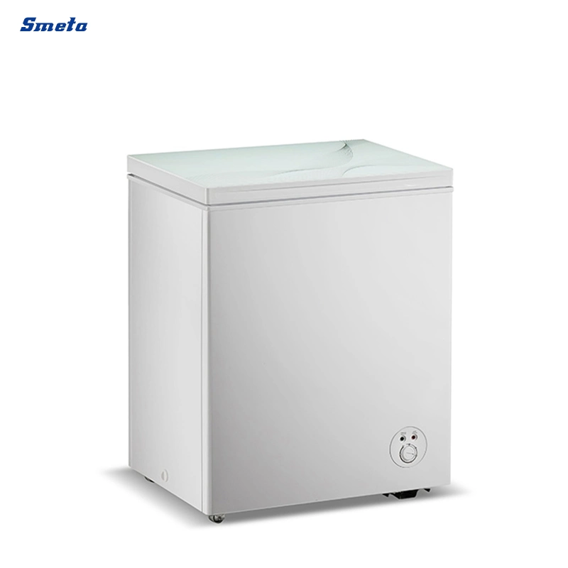 Smeta OEM Manual Defrost Single Door White Cold Chest Deep Freezer