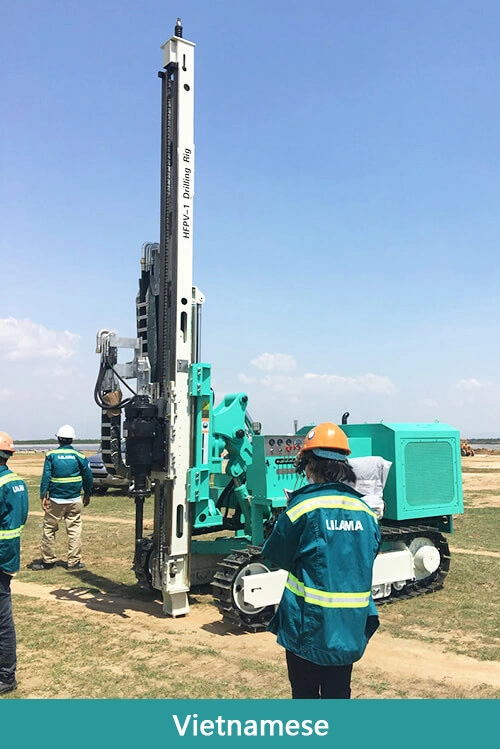 Hfpv-1 Solar Spiral Pile Drilling Rig for Solar Power Plant