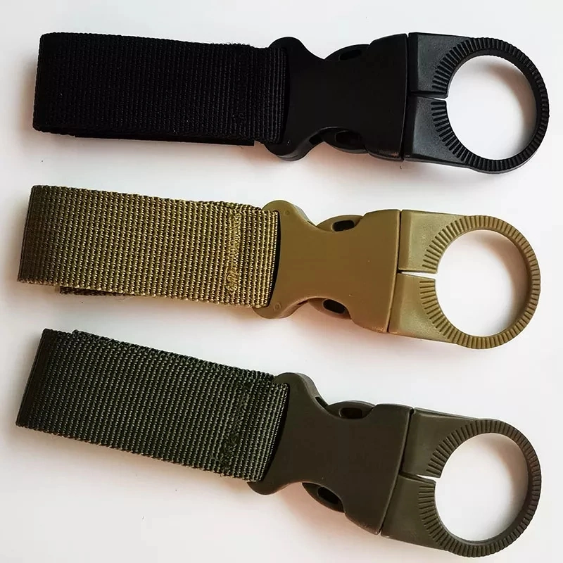 Custom Nylon Tactical Gear Clip Band Carabiner Keychain Belt