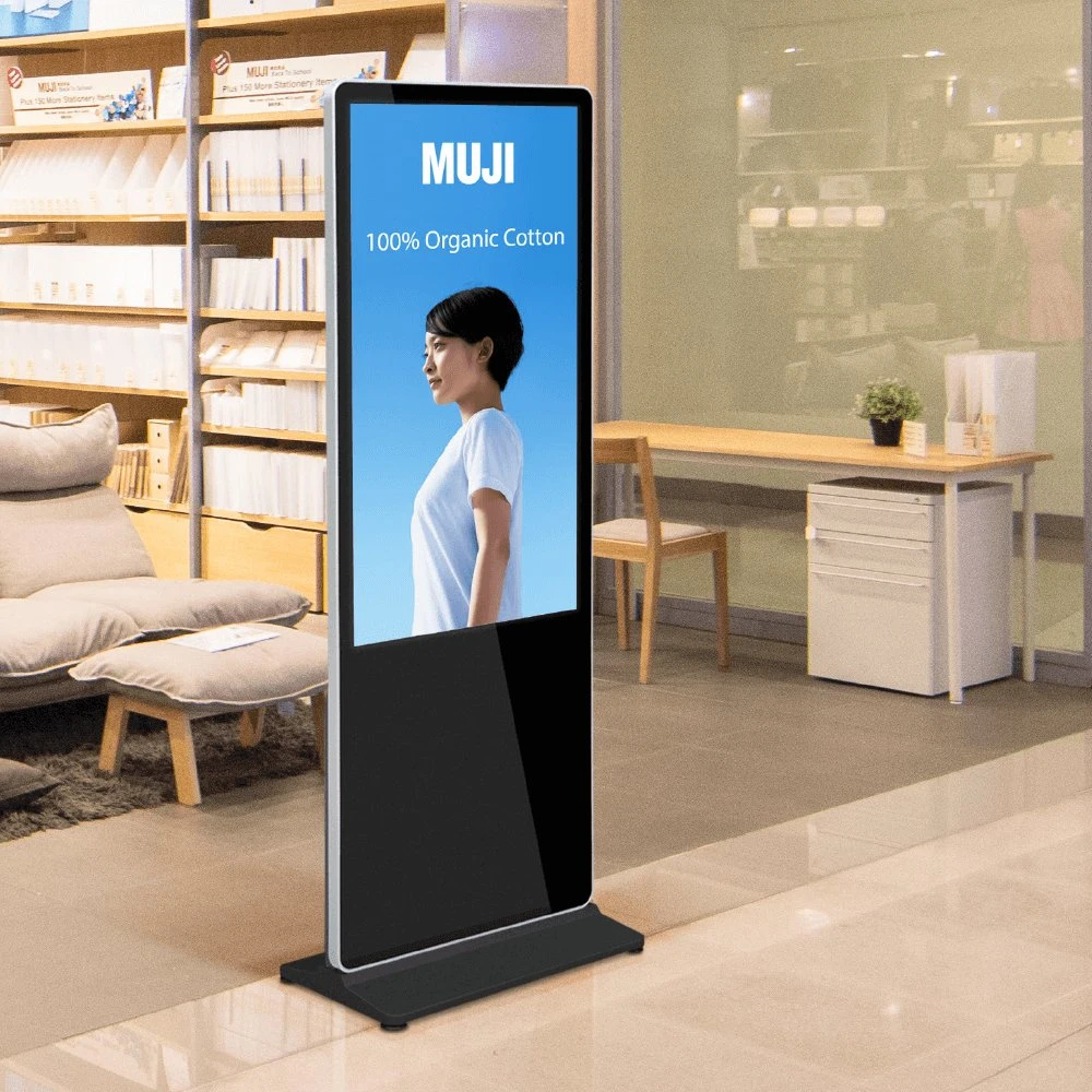 Free Stand Battery LCD Digital Signage Kiosk Totem Display Screen Advertising Player