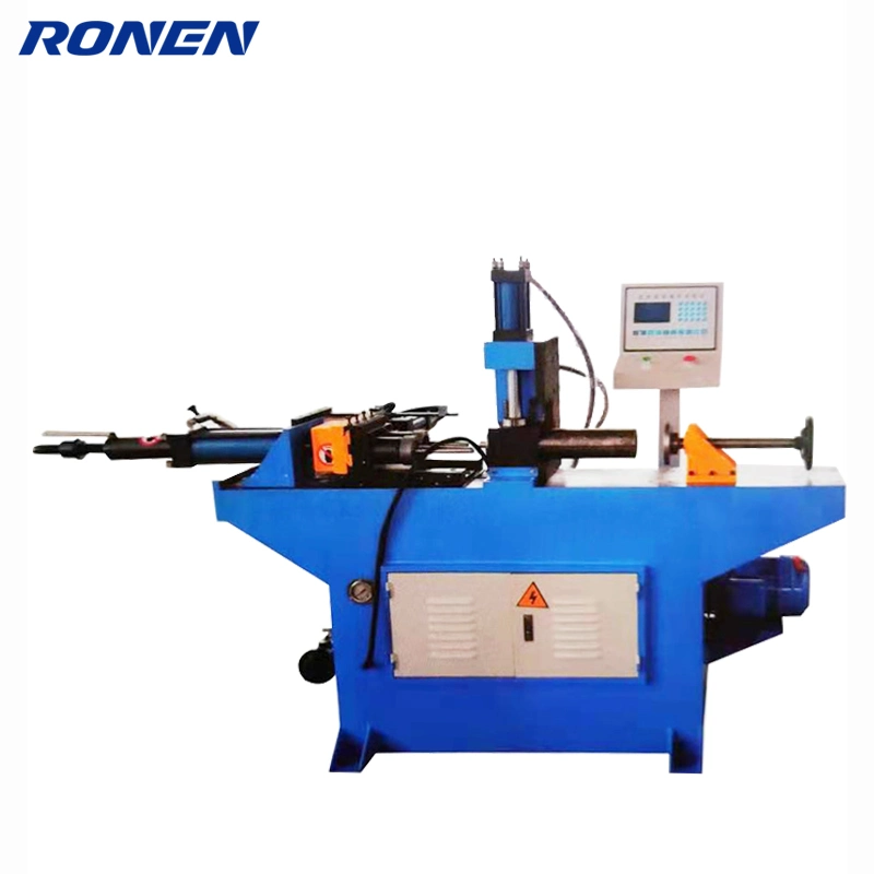 Tres posiciones Automático Retráctil de tubo de cobre final máquina de formación