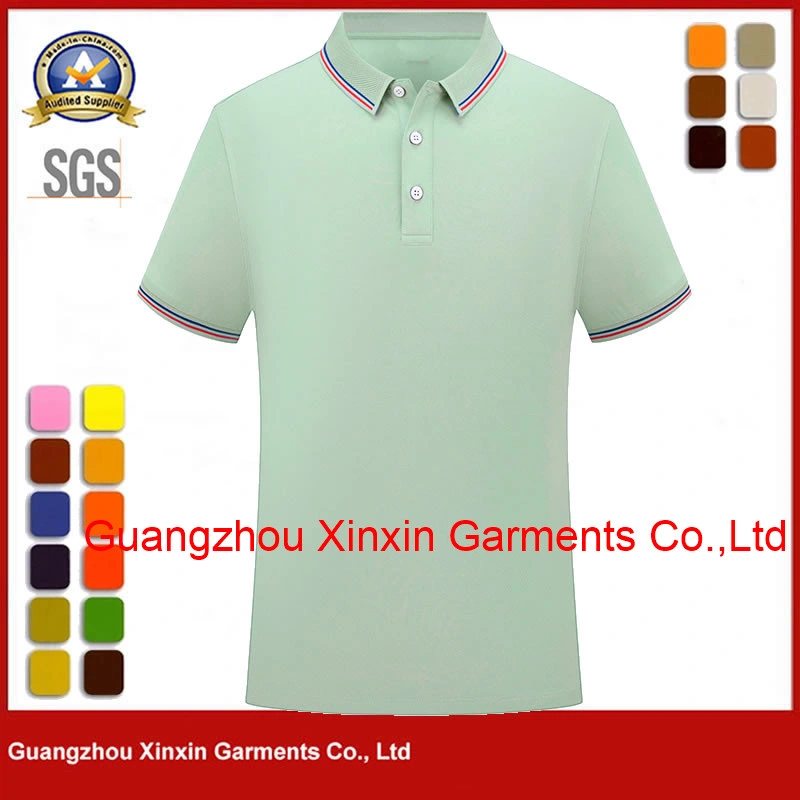 Großhandel anpassbare Mode Outdoor Unisex Polo Shirts für Männer und Frauen Jogging Golf Casual Business Kurzarm Poloshirt P2201-9